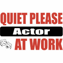 Quiet Please Actor At Work photo sculptures by busybrain Quiet Please Actor At Work photo sculptures