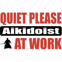 Quiet Please Aikidoist At Work photo sculptures