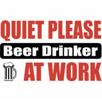 Quiet Please Beer Drinker At Work photo sculptures by busybrain Quiet Please Beer Drinker At Work photo sculptures