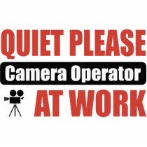 Quiet Please Camera Operator At Work photo sculptures by busybrain Quiet Please Camera Operator At Work photo sculptures