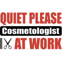 Quiet Please Cosmetologist At Work photo sculptures