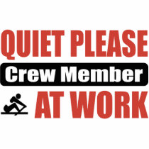 Quiet Please Crew Member At Work photo sculptures