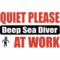 Quiet Please Deep Sea Diver At Work photo sculptures by busybrain Quiet Please Deep Sea Diver At Work photo sculptures