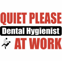 Quiet Please Dental Hygienist At Work photo sculptures