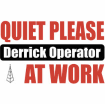 Quiet Please Derrick Operator At Work photo sculptures by busybrain Quiet Please Derrick Operator At Work photo sculptures