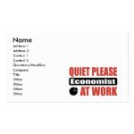Quiet Please Economist At Work Business Cards Quiet Please Economist At Work Business Cards