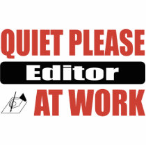 Quiet Please Editor At Work photo sculptures by busybrain Quiet Please Editor At Work photo sculptures