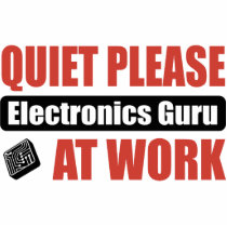 Quiet Please Electronics Guru At Work photo sculptures by busybrain Quiet Please Electronics Guru At Work photo sculptures