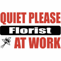 Quiet Please Florist At Work photo sculptures