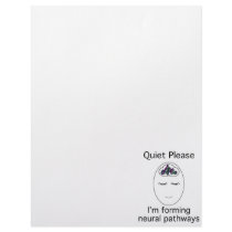 Quiet Please: I'm forming neural pathways Letterhead Template
