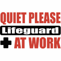 Quiet Please Lifeguard At Work photo sculptures by busybrain Quiet Please Lifeguard At Work photo sculptures