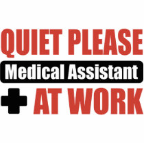 Quiet Please Medical Assistant At Work photo sculptures