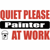 Quiet Please Painter At Work photo sculptures