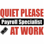 Quiet Please Payroll Specialist At Work Photo Cut Outs
