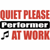 Quiet Please Performer At Work photo sculptures by busybrain Quiet Please Performer At Work photo sculptures