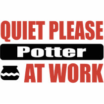 Quiet Please Potter At Work photo sculptures