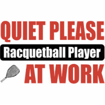 Quiet Please Racquetball Player At Work photo sculptures