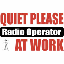 Quiet Please Radio Operator At Work photo sculptures