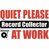 Quiet Please Record Collector At Work photo sculptures by busybrain Quiet Please Record Collector At Work photo sculptures