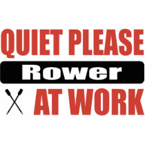 Quiet Please Rower At Work photo sculptures