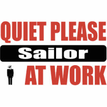 Quiet Please Sailor At Work photo sculptures by busybrain Quiet Please Sailor At Work photo sculptures