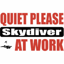 Quiet Please Skydiver At Work photo sculptures by busybrain Quiet Please Skydiver At Work photo sculptures