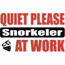 Quiet Please Snorkeler At Work photo sculptures by busybrain Quiet Please Snorkeler At Work photo sculptures