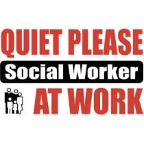 Quiet Please Social Worker At Work photo sculptures