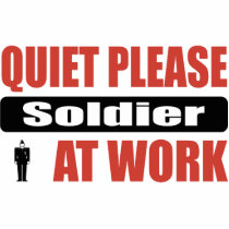 Quiet Please Soldier At Work photo sculptures by busybrain Quiet Please Soldier At Work photo sculptures