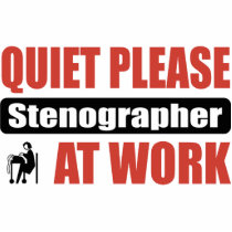Quiet Please Stenographer At Work photo sculptures