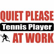 Quiet Please Tennis Player At Work photo sculptures