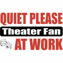 Quiet Please Theater Fan At Work photo sculptures