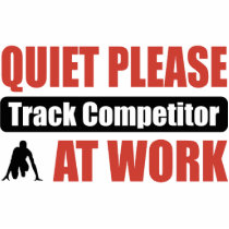 Quiet Please Track Competitor At Work photo sculptures by busybrain Quiet Please Track Competitor At Work photo sculptures