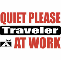 Quiet Please Traveler At Work photo sculptures