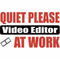 Quiet Please Video Editor At Work photo sculptures by busybrain Quiet Please Video Editor At Work photo sculptures