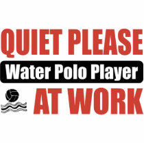 Quiet Please Water Polo Player At Work photo sculptures by busybrain Quiet Please Water Polo Player At Work photo sculptures