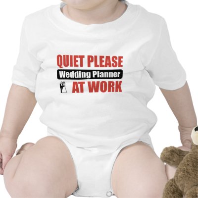 Quiet Please Wedding Planner At Work Tshirt