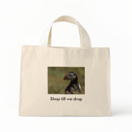 Quiet Puffin, Shop till we drop bag