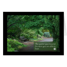 Quiet quote card