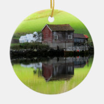 Quiet scene from Norway Christmas Ornament