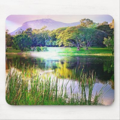 Quiet stream Mousepad by deesbasenjis