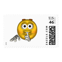 Quiet - toon postage by AllSmiley Quiet - toon postage