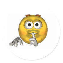 Quiet - toon stickers by AllSmiley Quiet - toon stickers