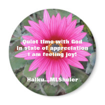 Quiet with God magnet