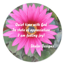 Quiet with God sticker