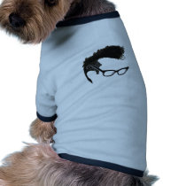 Quiff + Specs = Indefatigable Genius pet clothing