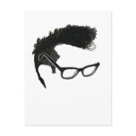 Quiff + Specs = Indefatigable Genius Postcard