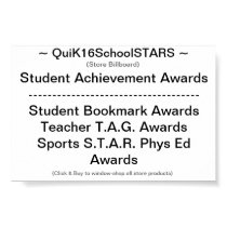 QuiK16SchoolSTARS -- Store Billboard -- Poster