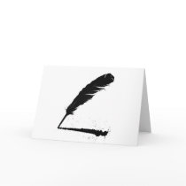 Quill with Ink Greeting Cards