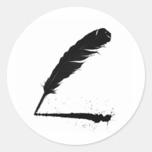 Quill with Ink Stickers